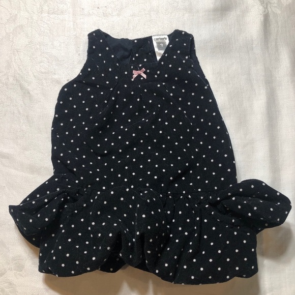 Carter’s Corduroy Polka-Dot Jumper Dress - Picture 1 of 6
